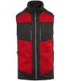 RG383 TRA914 Regatta E-Volve Unisex Knit Effect Stretch Bodywarmer Classic Red / Black colour image